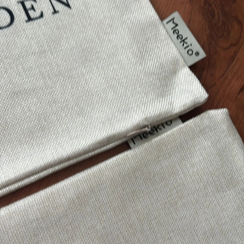 NWT Set of 4 cottage core linen canvas 18in square pillow covers